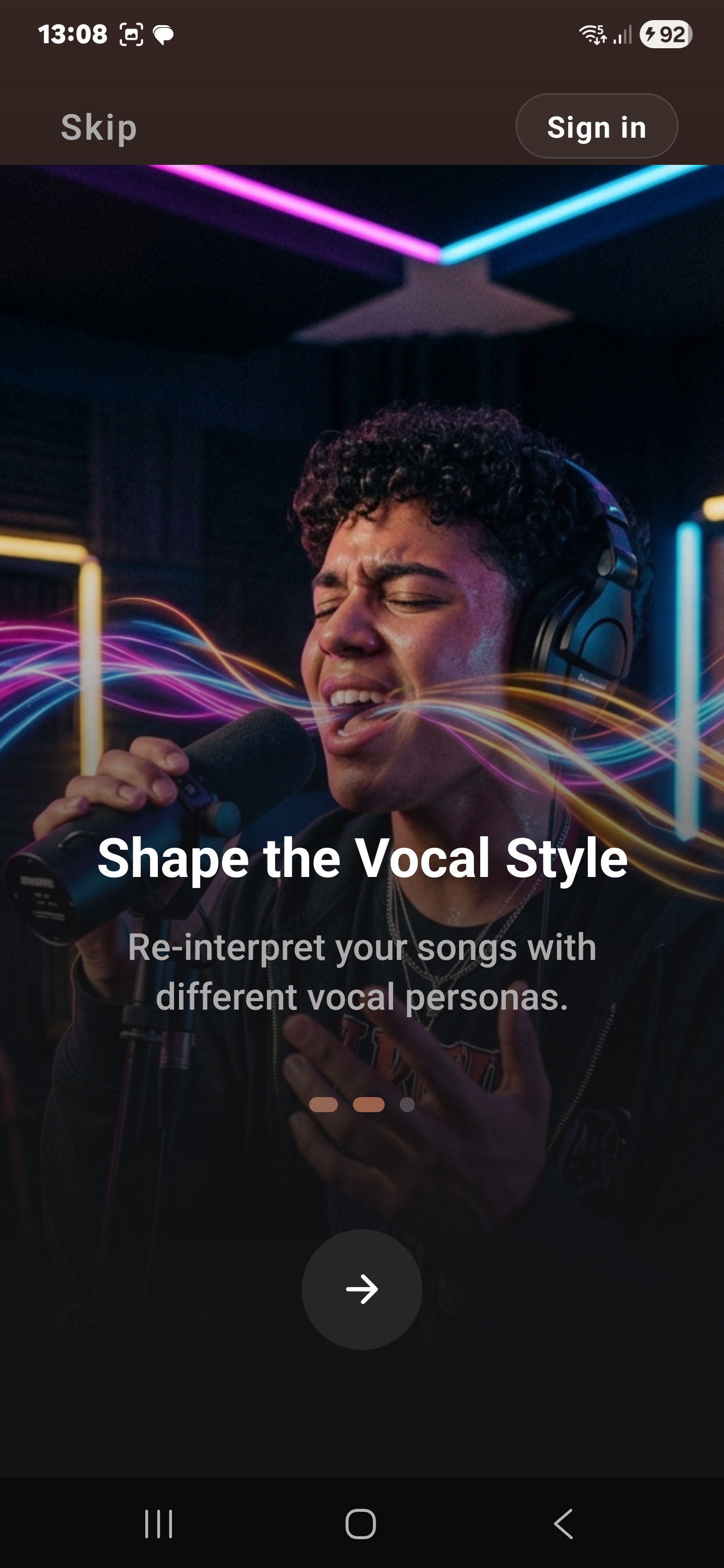 Shape the Vocal Style