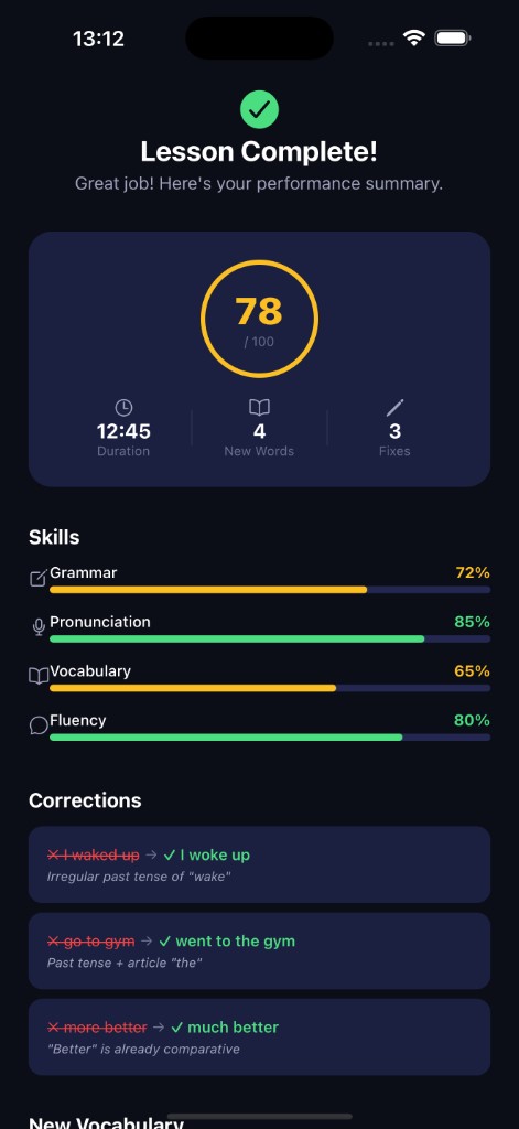 Lesson Complete Summary