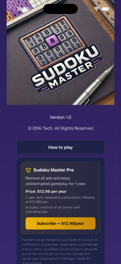 Sudoku Master Pro